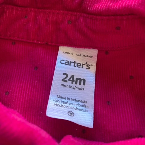 Charming Carter’s Pink Dress with Pocket and Button Details - 24 months - Picture 7 of 8